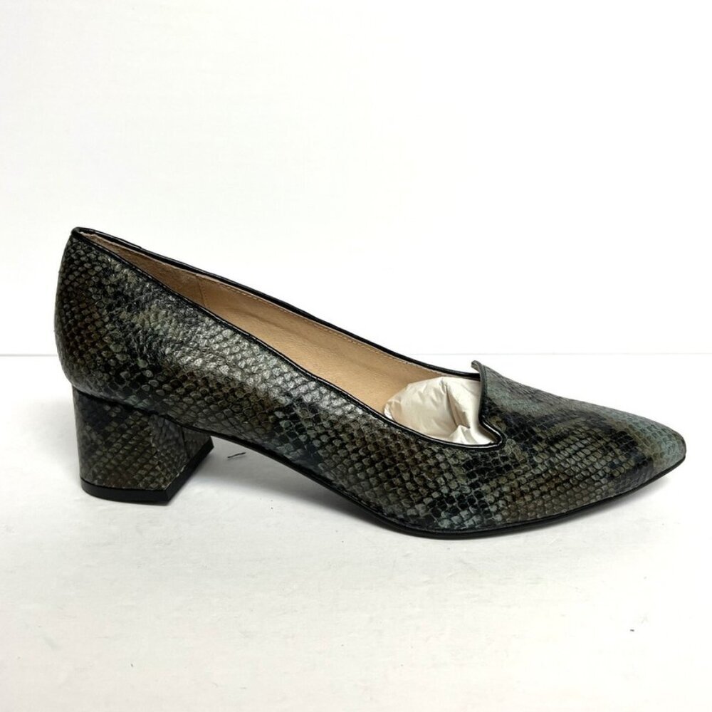 French Sole Womens Eden Snake Print Pumps, Size 7.5 M